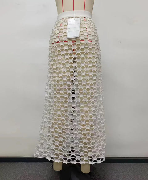 Summer High Waist Patchwork Long Skirt CODE: KAR3350