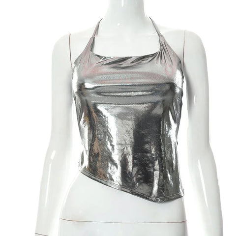 New Summer Shiny Bodycon Sexy Style Vest Top CODE: KAR3354