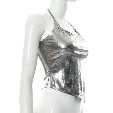 New Summer Shiny Bodycon Sexy Style Vest Top CODE: KAR3354