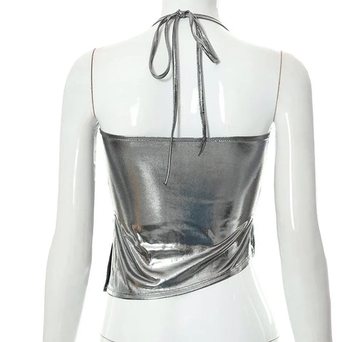 New Summer Shiny Bodycon Sexy Style Vest Top CODE: KAR3354