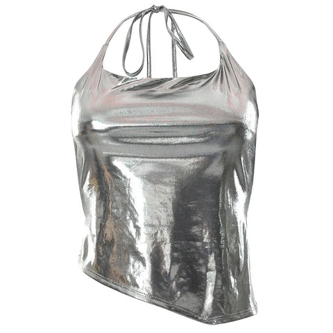 New Summer Shiny Bodycon Sexy Style Vest Top CODE: KAR3354