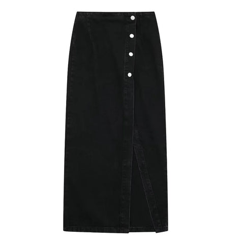 Summer New Short Tank Top in Stock Double breasted Midi Skirt Set CODE: KAR3370