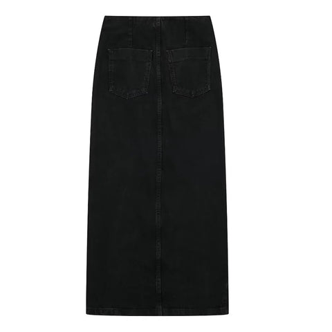 Summer New Short Tank Top in Stock Double breasted Midi Skirt Set CODE: KAR3370