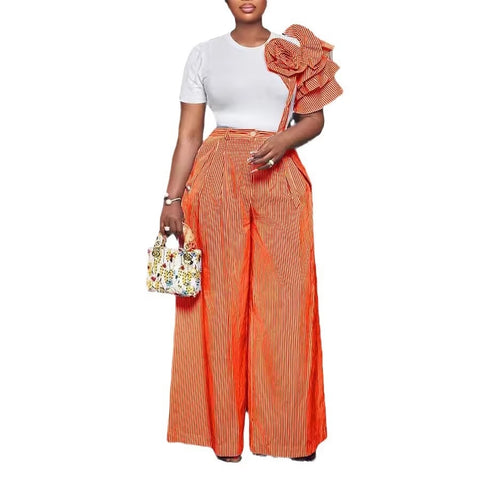 New Arrival Summer Autumn Matching Top Pant Two Piece Set CODE: KAR3386