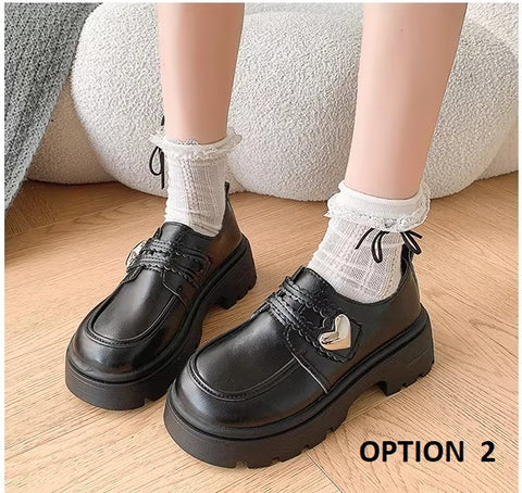 New Fashion Round-toe Small Breathable Versatile Platform Shoes CODE: KAR3399