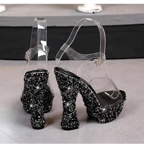 Summer Sexy High Block Heel Wedge Sandals CODE: KAR3404