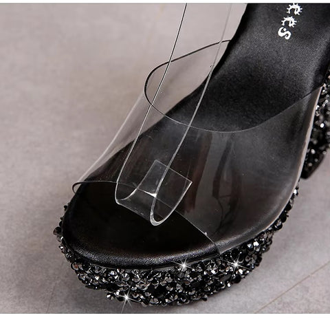 Summer Sexy High Block Heel Wedge Sandals CODE: KAR3404