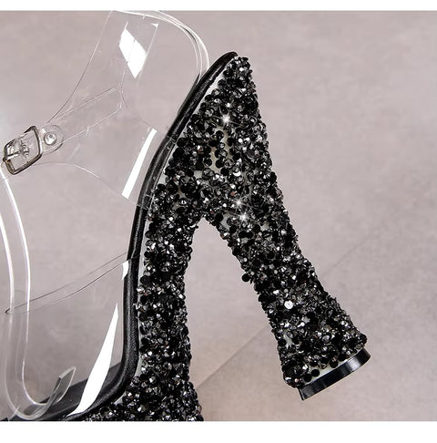 Sexy High Block Heel Wedge Sandals SIZE : 38 CODE: READY1517