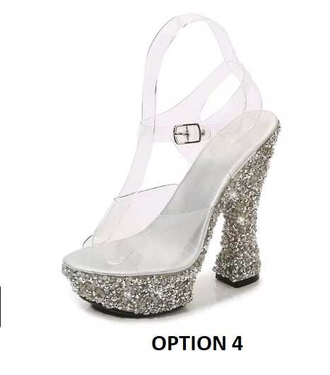 Summer Sexy High Block Heel Wedge Sandals CODE: KAR3404