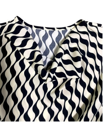 New Clasi all-over printed draped front asymmetric hem dress CODE: KAR3407
