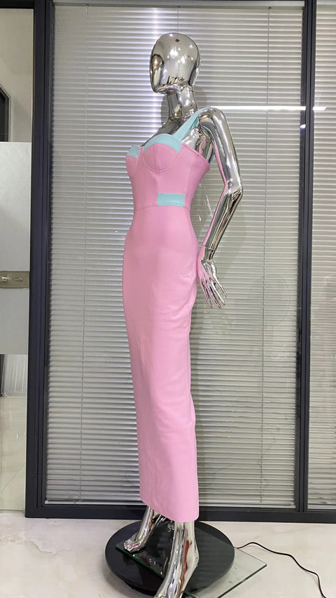 New Fashion Elegant Sleeveless Sexy Strap Bodycon Bandage Long Dress CODE: KAR3408