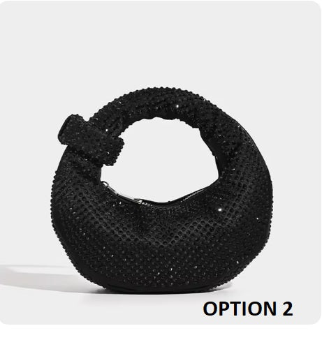 New Full Diamond Dumpling Socialite Casual Versatile Rhinestone Handbag CODE: KAR3417