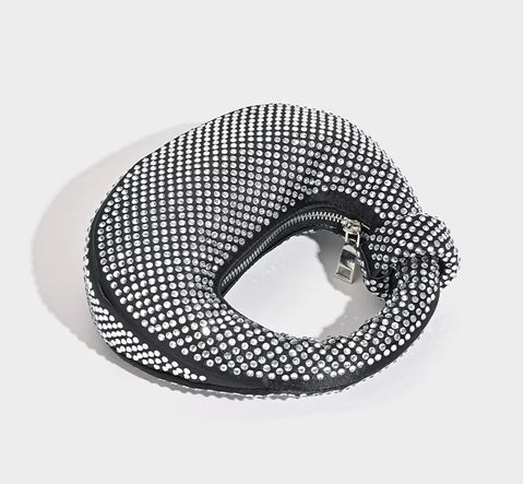 New Full Diamond Dumpling Socialite Casual Versatile Rhinestone Handbag CODE: KAR3417