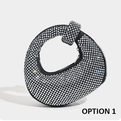 New Full Diamond Dumpling Socialite Casual Versatile Rhinestone Handbag CODE: KAR3417