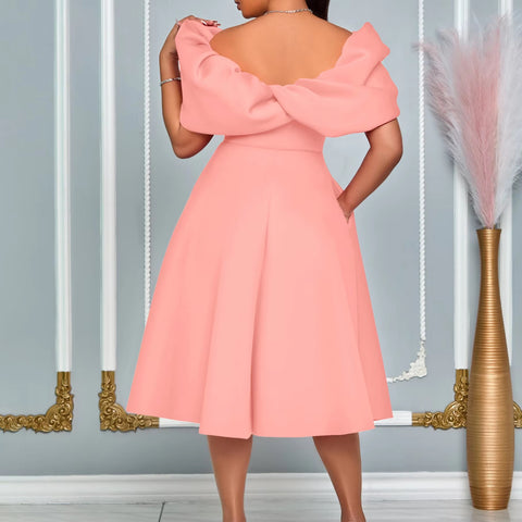 New Elegant Off Shoulder Backless Cocktail Long Maxi Dress CODE: KAR3418