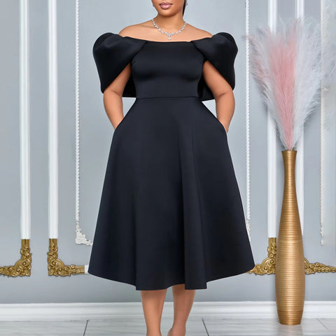 New Elegant Off Shoulder Backless Cocktail Long Maxi Dress CODE: KAR3418