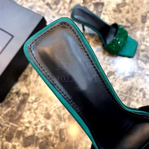 Rhinestone Stiletto High Heel Sandal SIZE: 38,39 CODE: READY1416