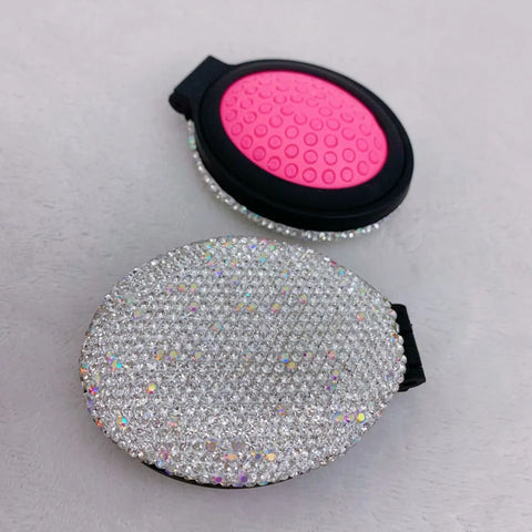 New Sparkling Diamond Bling Rhinestone Mini Portable Folding Comb Mirror Hair Brush CODE: KAR3469
