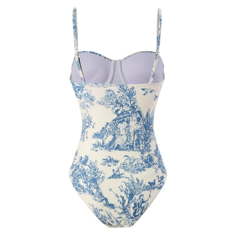 New Print Sexy Beach Swimwears Strap Two-piece Suit CODE: KAR3481
