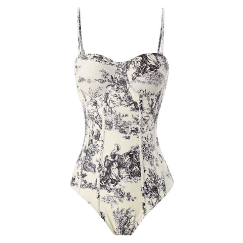 New Print Sexy Beach Swimwears Strap Two-piece Suit CODE: KAR3481