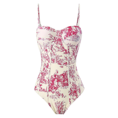 New Print Sexy Beach Swimwears Strap Two-piece Suit CODE: KAR3481