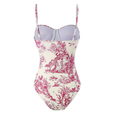 New Print Sexy Beach Swimwears Strap Two-piece Suit CODE: KAR3481