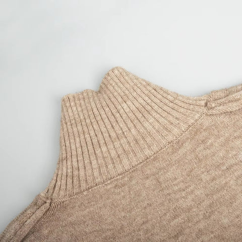 Autumn Winter Casual Turtleneck Sweater and Wide Leg Pants 2 Piece Set CODE: KAR3483