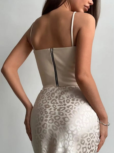 New Fashion Print Elegant High Waist Ankle Length Skirt CODE: KAR3487