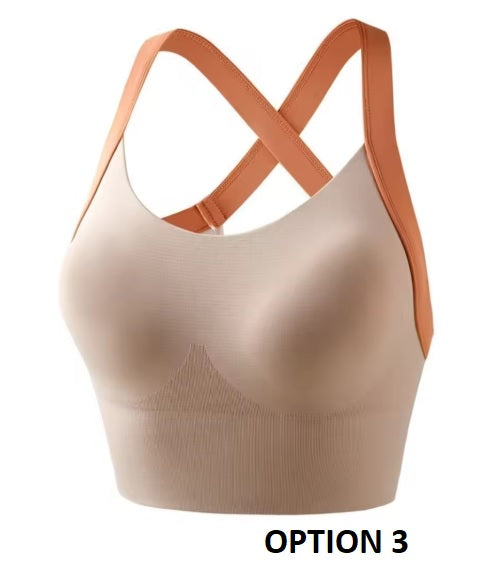 New Sport Yoga Bra Running Vest Gym Workout Underwear Padded Crop Top CODE: KAR3502