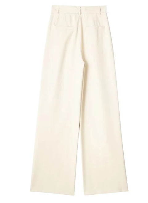 New Formal Wear Striped High Waist Baggy Casual Wide Leg Trousers Pant CODE: KAR3508