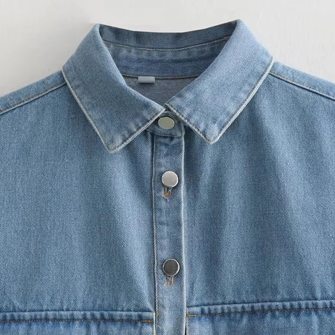 New Fashion With Pockets Cropped Sleeveless Shirt CODE: KAR3512