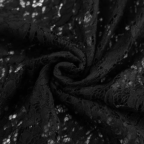 New Lace See-through Slit Patchwork Casual Loose High Waist Slim Street Long Skirt CODE: KAR3516