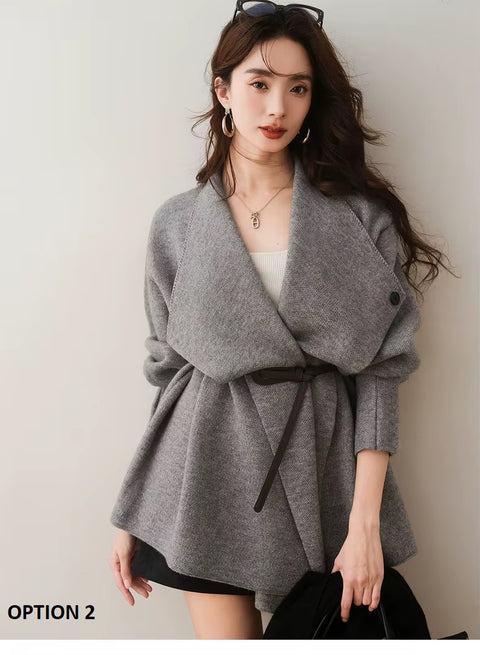 New Trendy Style Long Sleeves Loose Fit Comfortable Versatile Fashionable Coat CODE: KAR3518