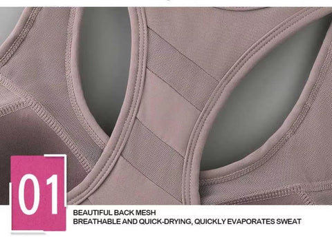 New Beautiful Back Thin Seamless Sexy Lingerie Yoga High Strength Sports Bra CODE: KAR3522