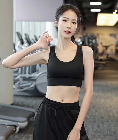 New Beautiful Back Thin Seamless Sexy Lingerie Yoga High Strength Sports Bra CODE: KAR3522