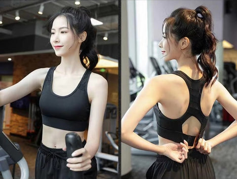 New Beautiful Back Thin Seamless Sexy Lingerie Yoga High Strength Sports Bra CODE: KAR3522