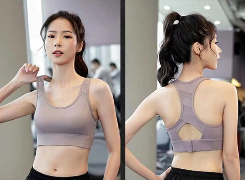 New Beautiful Back Thin Seamless Sexy Lingerie Yoga High Strength Sports Bra CODE: KAR3522