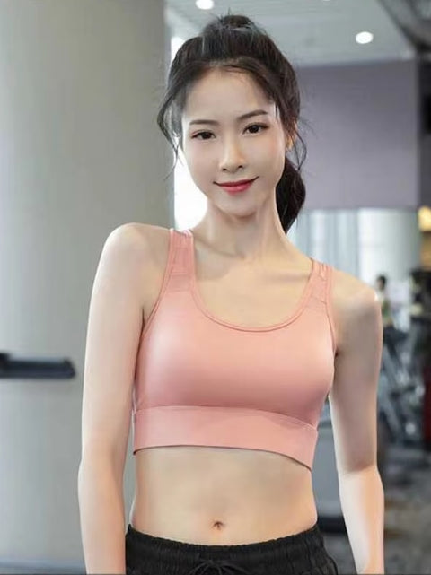 New Beautiful Back Thin Seamless Sexy Lingerie Yoga High Strength Sports Bra CODE: KAR3522