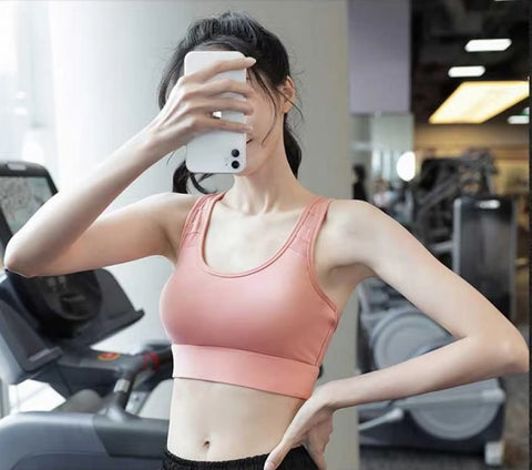 New Beautiful Back Thin Seamless Sexy Lingerie Yoga High Strength Sports Bra CODE: KAR3522