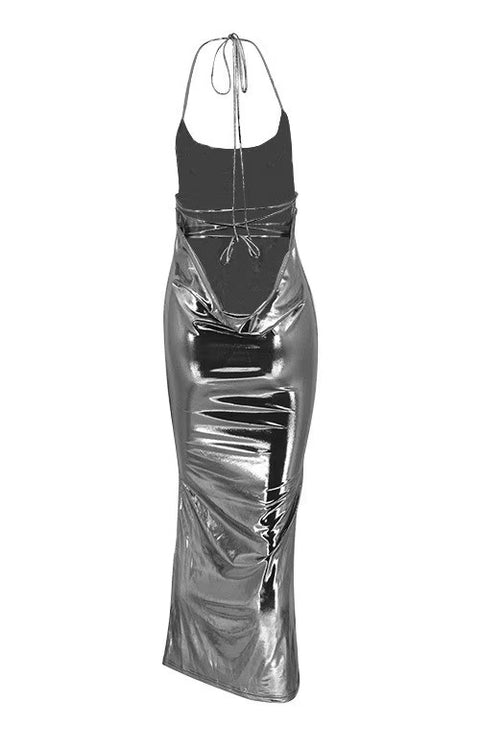 New Summer Solid Sleeveless Bodycon Backless Bandage Streetwear Clubwear Elegant Dress CODE: KAR3527