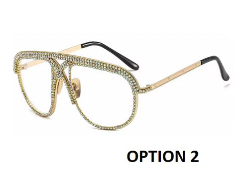 New Punk Style Full Diamond Decor Sunglasses CODE: KAR3534