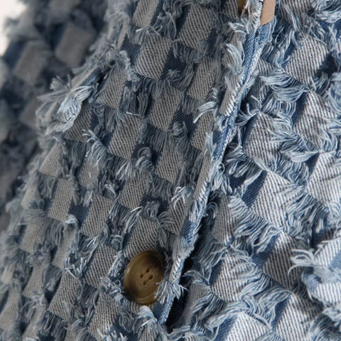 New Color block Edge Notched Collar Long Sleeve Fashion Designer Blazer CODE: KAR3540