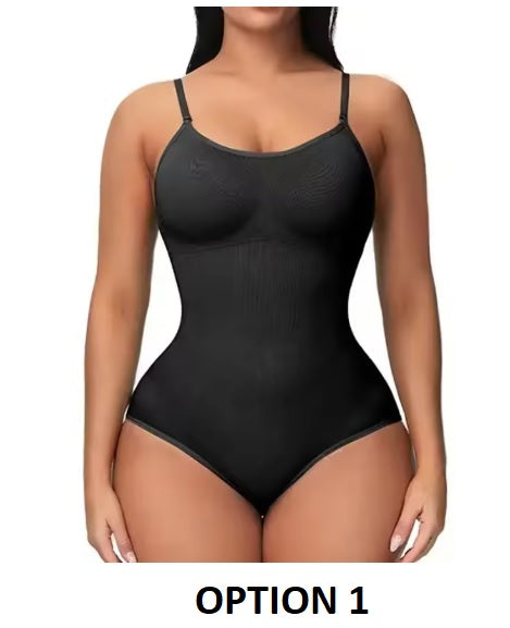 New Solid Seamless Tummy Control Butt Lifting Slimmer Body Shaper Bodysuit CODE: KAR3541
