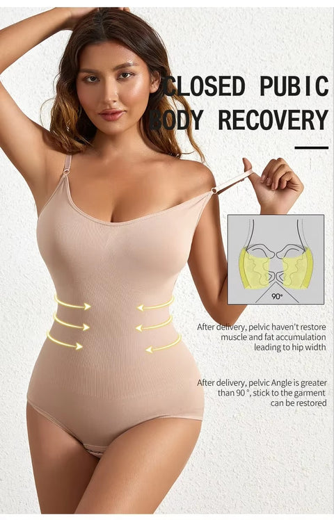 New Solid Seamless Tummy Control Butt Lifting Slimmer Body Shaper Bodysuit CODE: KAR3541