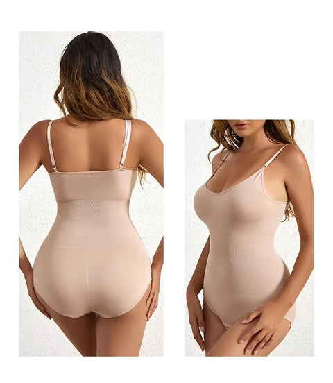 New Solid Seamless Tummy Control Butt Lifting Slimmer Body Shaper Bodysuit CODE: KAR3541