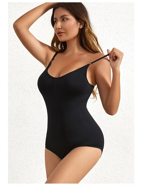 New Solid Seamless Tummy Control Butt Lifting Slimmer Body Shaper Bodysuit CODE: KAR3541
