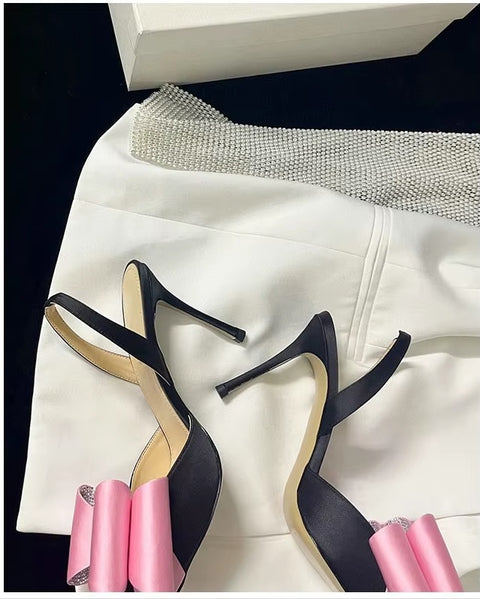 New Hollow Breathable Mesh Summer Pointy Stiletto Heel CODE: KAR3548