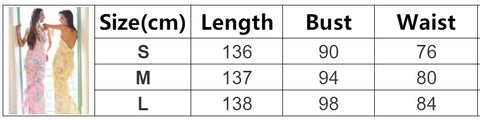 New Gradient Mesh Ruffles Patchwork Sling V Neck Backless Long Dress CODE: KAR3554