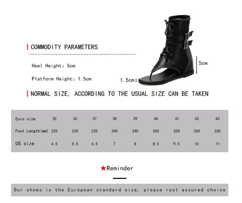 New Summer High Top Lace Up Versatile Sandals CODE: KAR3558