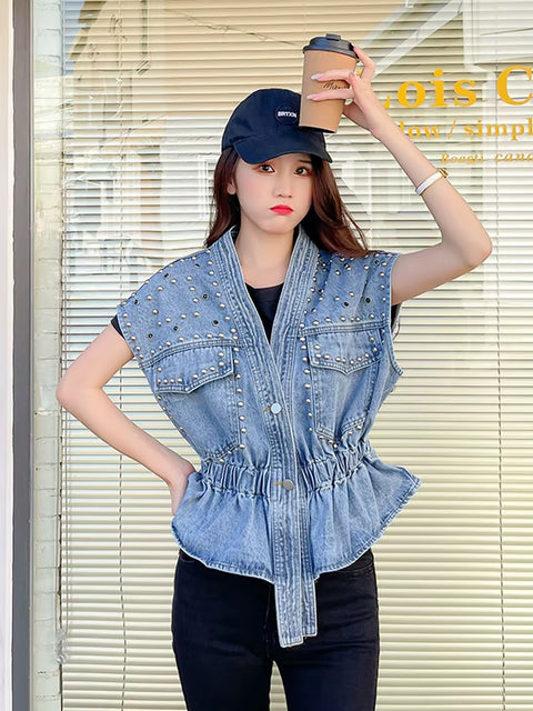 New Fashion All-match Short Waistcoat Top  CODE: KAR3560